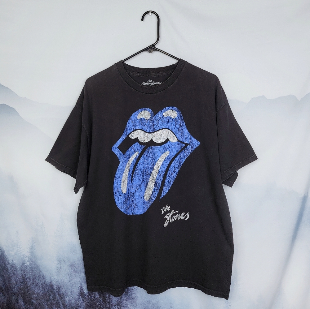 The Rolling Stones Logo Graphic Band Tee Black XL